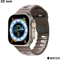 Lichte Bruine Rubberarmband voor kwaliteits Apple Watch