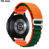 Armbanduhr breites Nylonarmband Orange 18mm / Schneller Versand