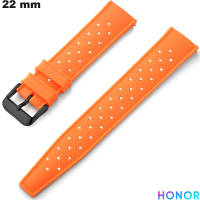 Armband Silikon Uhr Atmungsaktiv Honor 22mm Orange günstig