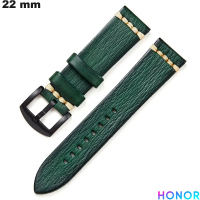 Armband für Honor Uhr Grün 22mm Veganes Leder: Schnelle Lieferung