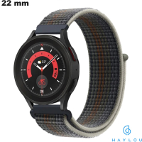Bracciale orologio intelligente 22 mm Grigio Haylou Tessuto di qualità