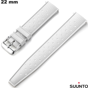 Armband Silicone Wit Suunto Horloge 22mm Duurzaam van hoge kwaliteit