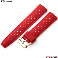 Armband aus Gummi für Uhr Rot 20mm Polar kaufen