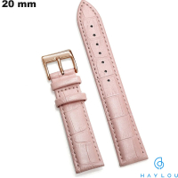 Bracciale Haylou orologio connesso in vera pelle rosa economico