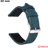 Kaufen Sie das blaue 22 mm OnePlus Smartwatch-Armband aus echtem Leder