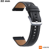Verkauf echtes schwarzes Lederarmband 22mm für Xiaomi-Uhr