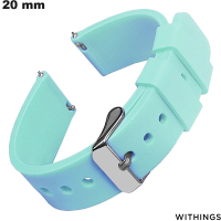 Blaues 20mm Silikonarmband für Smartwatch Withings - Versandkostenfrei ab 20€