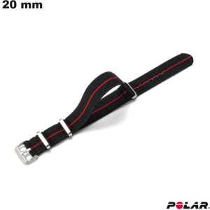 Comprar Pulseira Preta de relógio inteligente 20 mm Tecido Polar