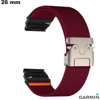 Bracelete Rosa 26 mm Garmin QuickFit h Nylon | Expedição 24h