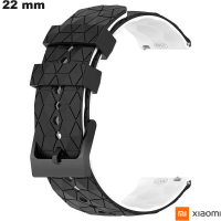 Bracelet Schwarz Gummi Smartwatch 22mm Xiaomi von hoher Qualität