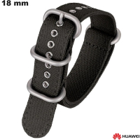Vendita Bracciale in Nylon 18mm per orologio connesso Huawei Nero