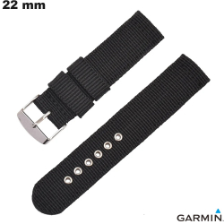 Armbanduhr 22mm Nylon Schwarz Garmin