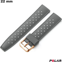Bracelete de Silicone 22 mm Souple para smartwatch Cinza Polar barato