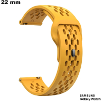 Bracelet Jaune Samsung Silicone montre 22mm | Qualité Premium