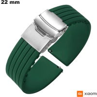 Armband Grün Xiaomi 22mm Smartwatch Silikon von hoher Qualität
