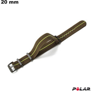 Armband Gewebe 20 mm Polar Grün günstige Smartwatch