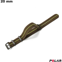 Bracelet Tissu 20 mm Polar Vert montre intelligente pas cher