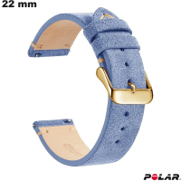 Universele 22mm Blauw Leren Polar Armband ● Snelle Verzending