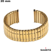 Armband 20mm Elastisch Gold Suunto # Kostenlose Lieferung ab 20€