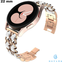 Günstiges Haylou Goldfarbenes Edelstahlarmband für Smartwatch