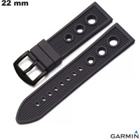 Verkauf Armband Racing für 22 mm Uhr Schwarz Gummi Garmin