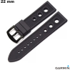 Vente de pulsera Racing para reloj de 22 mm Negro Caucho Garmin