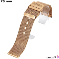 Armband Luxus Rosé Gold Edelstahl Amazfit (GTS 2, Bip U Pro) von hoher Qualität