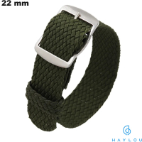 Armband 22 mm für smarte Uhr Grün NATO Haylou von hoher Qualität