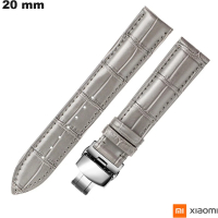 Acquistare orologio bracciale in vera pelle 20 mm Grigio Xiaomi