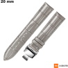 Echtem Leder 20 mm Graue Xiaomi Armbanduhr kaufen