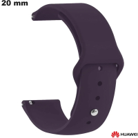 Pulsera de silicona de 20 mm para smartwatch Huawei violeta de calidad