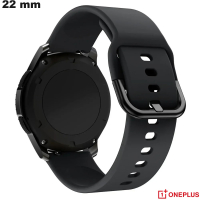 Ergonomisches Schwarz Gummi Armband OnePlus # Versand in 24h