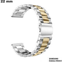 Bracelet Samsung 22mm Argenté montre Acier Inox de qualité
