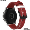 Rotes Armband Samsung Uhr 20mm Echtes Leder günstig