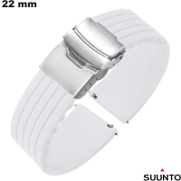 Bracelet 22 mm Blanc Silicone de montre connectée Suunto de qualité