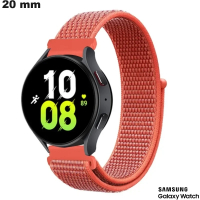 Bracelet Orange ajustable Samsung 20mm Tissu : Frais de Port 3,99€