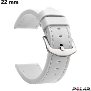Armband Polar für Smartwatch Weiß PU-Leder 22mm kaufen