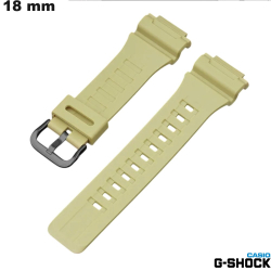 Bracelet Beige Casio G-Shock pour montre Silicone 18mm