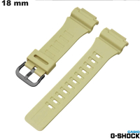 Beige Casio G-Shock Armband voor 18mm Silicone Horloge goedkoop