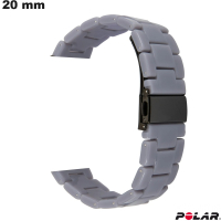 Armband Polar für Smartwatch Grau 20 mm Hochwertiges Harz