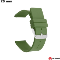Armband Grün 20mm Sport Rudern Gummi für Huawei von hoher Qualität