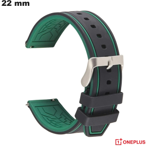 Bracelet OnePlus Caoutchouc 22 mm Noir montre ● Frais de Port 3,99€