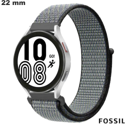 Pulsera Fossil Gris de reloj 22mm Tela