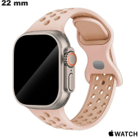 Bracelet Rose Caoutchouc 22 mm montre Apple Watch de qualité