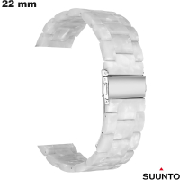 Bracelet Résine Suunto Blanc montre 22 mm