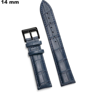 Armband 14mm Blau Echtes Leder für Uhr # Versand für 3,99€