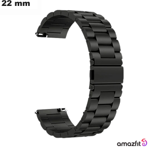 Amazfit 22 mm Smartwatch-Armband Schwarz Titan günstig