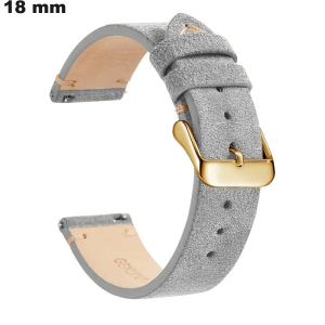 Verkauf Armband Uhr Grau handwerklicher Stil Echtes Leder 18mm