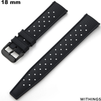 Bracelet 18mm de smartwatch Noir Withings Caoutchouc pas cher
