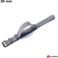Armband aus Stoff für Huawei Smartwatch 20 mm Grau günstig
